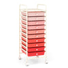 Mobile Rolling Utility Cart 10 Drawers Storage Trolley Home Office Organizer