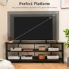 55” Media Entertainment Center Corner TV Stand for TVs up to 60” TV