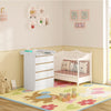 Baby Changing Unit with 4 Drawers Nursery Changing Table Chest of Drawers