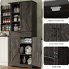 72'' Kitchen Cupboard Pantry Cabinet, Tall Storage Cabinet with Doors and Drawer