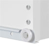 White Bedside Table with 3 Drawers Large Storage Nightstand Table 45x35x60.5cm