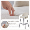 2X Breakfast Bar Stools Thickened Pad Linen Dining Chairs for Counter Kitchen