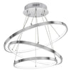 Modern Round LED 3 Ring Pendant Ceiling Light Cool White 6000K Chandelier H3074