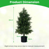 Artificial Cedar Topiary Tree Indoor Outdoor Fake Pine Tree Home Decor