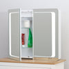 LED Illuminated Bathroom Mirror Cabinet IP44 Demister Sensor Anti-fog Bluetooth