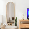 Full Length Wall Mirror Metal Frame Mirror Hanging Wall Mounted Living Room Gold