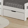 Junior Wooden Bed Toddler Solid Pine Wood Children's Kids Bed Frame White