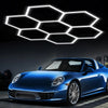 Hexagon Garage Lights Customize 7 Grid Led Hexagon Light for Car Shop Gym Lamp