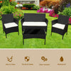 4Piece Garden Rattan Furniture Sofa Set with Chairs Seats Outdoor Patio Balcony