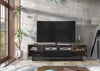 200cm Loft Retro Industrial TV Unit I Vintage Oak Cabinet I Cupboard Sideboard