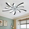 Dimmable Ceiling Fan with LED Light Adjustable Wind Speed Remote Control Bedroom