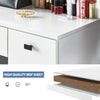 Dressing Table LED Mirror Stool Station Vanity Table 3 Drawers 2 Storage Cabinet