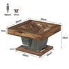 Square Coffee Table, 31.5-Inch Modern Wood Center Tea Table for Living Room