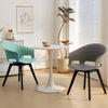 Set of 4 Rotatable Seat Home Office Working Dining Chairs Plastic Kitchen Seat