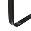 Modern Glass Coffee Table Side End Table Black Metal Legs Living Room Furniture