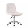 Adjustable Cushioned Computer Desk Office Chair Chrome Legs Lift Swivel Chairs