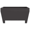 Fire Pit - Square Black 80x80x43 cm Steel