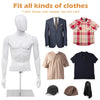 Men Mannequin Torso Upper Body Manikin Realistic Male Shop Window Display