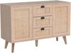Rattan Cabinet Sideboard Buffet Storage Cabinet with Doors Drawers Living Room