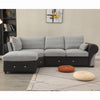 Luxury 2, 3 Seater Linen Fabric Couch Sofa Corner Chaise Settee Living Room Set