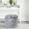 Velvet Padded Seat Stool Dressing Makeup Chair Bedroom Foot Rest Stools Ottoman