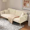 Sofa Bed Sleeper Fabric Love Seat Sofa Couch Sofa Settee for Living Room Beige