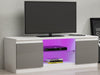 Modern TV Unit Cabinet TV Stand - Matt Body & High Gloss Doors LED Light Option