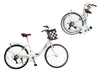 Ecosmo 26" Wheel Folding Ladies Women City Bicycle Bike 7 SP, 17" -26LF08W+B