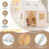 Large Toddler Playhouse w/ Glow in the Dark Stars-Beige
