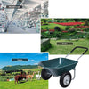 Heavy Duty Plastic Two Wheeled Garden Yard Wheelbarrow Pneumatic Tyre 150KG