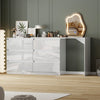 Chest of 6 Drawers Cabinet Dressing Table Vanity Makeup Desk Storage w/Mirror