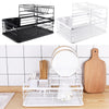 Kitchen Dish Drainer Rack Sink Washing Plates Draining Board Cutlery Cups Holder