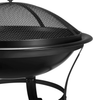Outdoor Fire Pit Steel Metal Bowl Wood Burning Patio Heater Garden Camping Black