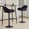 2x Bar Stools Breakfast Comfortable Swivel Gas Lift Kitchen Stool Leather Chairs