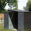 Heavy Duty Garden Garage Storage Shed Steel Frame Storage Bike Tool Sheds 9X5FT