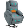 Riser and Recliner Chair with Vibration Massage, Heat, Quick Assembly, Grey