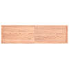 Wall Shelf Light Brown 220x60x(2-6) cm Treated Solid Wood Oak