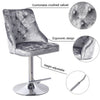 Crushed Velvet Bar Stool Gas Lift / Swivel Breakfast Kitchen Pub Barstool Chair