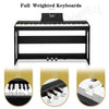 UK 88 Keys Full Weighted Keyboards Digital Piano with Furniture Stand &3 Pedals