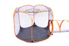 Cat Playhouse 3 in 1 3 Levels Outdoor Hexagon Tunnel Pop Up Folding Enclosure