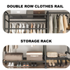 Heavy Duty Clothes Rail Rack Garment Dress Hanging Display Standing Bag Storage