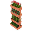 4 Tier Vertical Raised Garden Bed Removable Plant Stand Fruits Herbs Vegetables