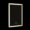 3 LED Colour Bathroom Mirror With Touch Switch Clock Demister 500x700 mm