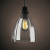 Pendant Light Over Island Hanging Lighting Industrial Clear Glass AdjustableCord