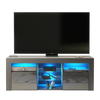 TV Unit Cabinet | TV Stand 145cm | Sideboard with High Gloss Doors | Free LED