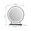 Round Hollywood Vanity Mirror With LED Touch 3 Lights Dressing Table Make-up