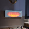 LUXURY LED REAL FLAME EFFECT ELECTRIC FIRE WALL MOUNTED FIREPLACE LIVING ROOM UK