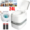 24L Portable Toilet Flushing Chemical Toilet Potty Camping Caravan Easy Clear