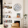 LUVODI Decorative Mirrored Wall Clock Almost Silent Easy to Read for Living Room