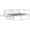 Bed Frame with Drawers 200x200 Solid Wood Pine C9K0
